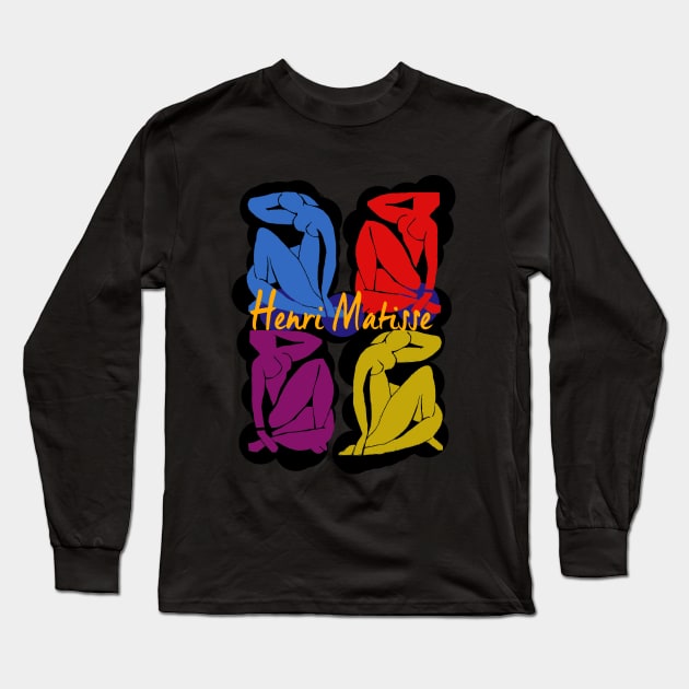 Homage to Matisse Long Sleeve T-Shirt by Midcenturydave